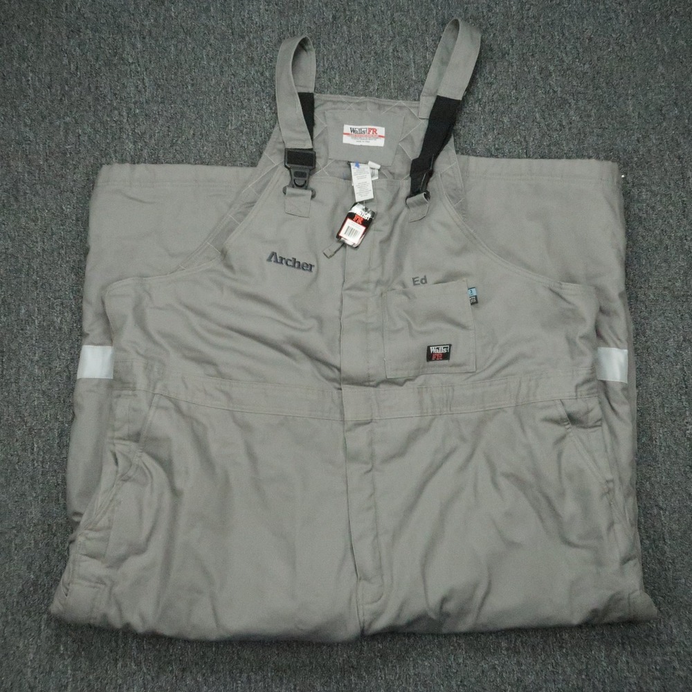 Walls‎ Overalls Mens 4XL  Gray FR HRC 3 Banwear Itex Workwear NWT